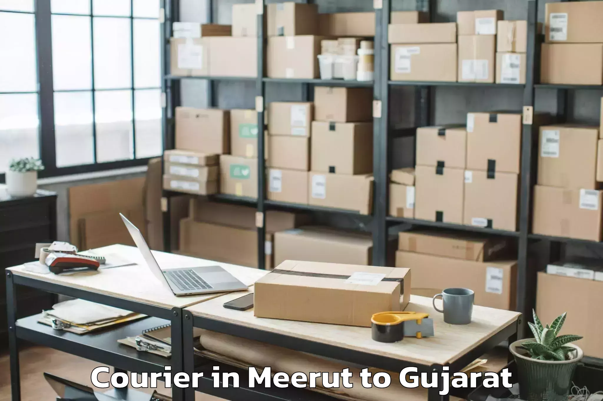 Efficient Meerut to Rk University Rajkot Courier